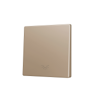 Zennio ZS55CSOFT11LC ZS55, Накладка для кнопки Simple KNX Soft 55x55 мм, Наклон вниз, Значок подсветки, Шампанское