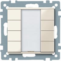 Schneider MTN617444 4-кнопочный выключатель plus, SM, бежевый блестящий, цвет: Бежевый, оттенок: Блестящий