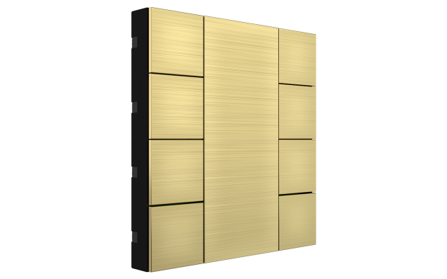 Interra ITR340-0813 iSwitch+ - 8-кнопочный KNX выключатель, алюминий, шампань матовый