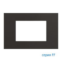 Ekinex EK-PRG-GAL Плата "FF" прямоугольная пластиковая 68х45, цвет - графит