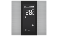 Interra ITR340-1210 iSwitch+ - 2-кнопочный KNX контроллер с ЖК-дисплеем, алюминий, натуральный алюминий матовый
