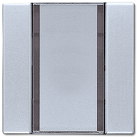 Jung AL2091NABS KNX кнопочный сенсор, 1 группа, цвет: Серый, оттенок: Алюминиевый, лакированный