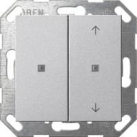 Gira 517526 Кнопочный выключатель с клавишей двойн., без надписи / символы стрелки для Gira One и KNX