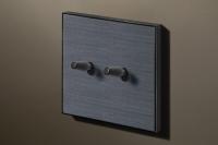 Lithoss LI0010128 Двухпозиционный переключатель Cockpit, цвет: Чёрный, оттенок: Порох (матовый конус)