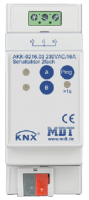 MDT AKK-0216.03 Актуатор релейный KNX/EIB 2-канальный компактный, NC/NO, 230В~, 16A