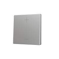 Zennio ZS55CSOFT12SC ZS55, Накладка для кнопки Simple KNX Soft 55x55 мм, Наклон вверх и вниз, Серебристый, На заказ