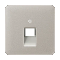 Jung CD 569-1 UA PT Kрышка for IAE/UAE sockets 1 x 8-пол., Anodized aluminium, Серия CD, платина