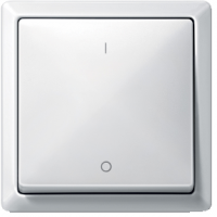 Schneider MTN626419 Клавиша для модуля 2-кнопочного выключателя, рис 1/0, SD, цвет: Белый, оттенок: Белоснежный, глянцевый, RAL 9010