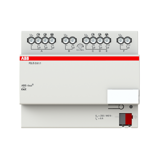ABB FCL/S 2.6.1.1 FCL/S2.6.1.1 Привод вентилятора, 2-канальный, 6 А, MDRC