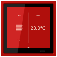 Jung LCZ 459 BFD1S227 KNX комнатный контроллер LS TOUCH, Цвет: Красный, оттенок: Киноварь, 31