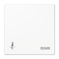 Jung LS2178ORTSWW KNX-регулятор с шинным сопряжением без ручки для установки температуры; белая, цвет: Белый, оттенок: Без оттенка