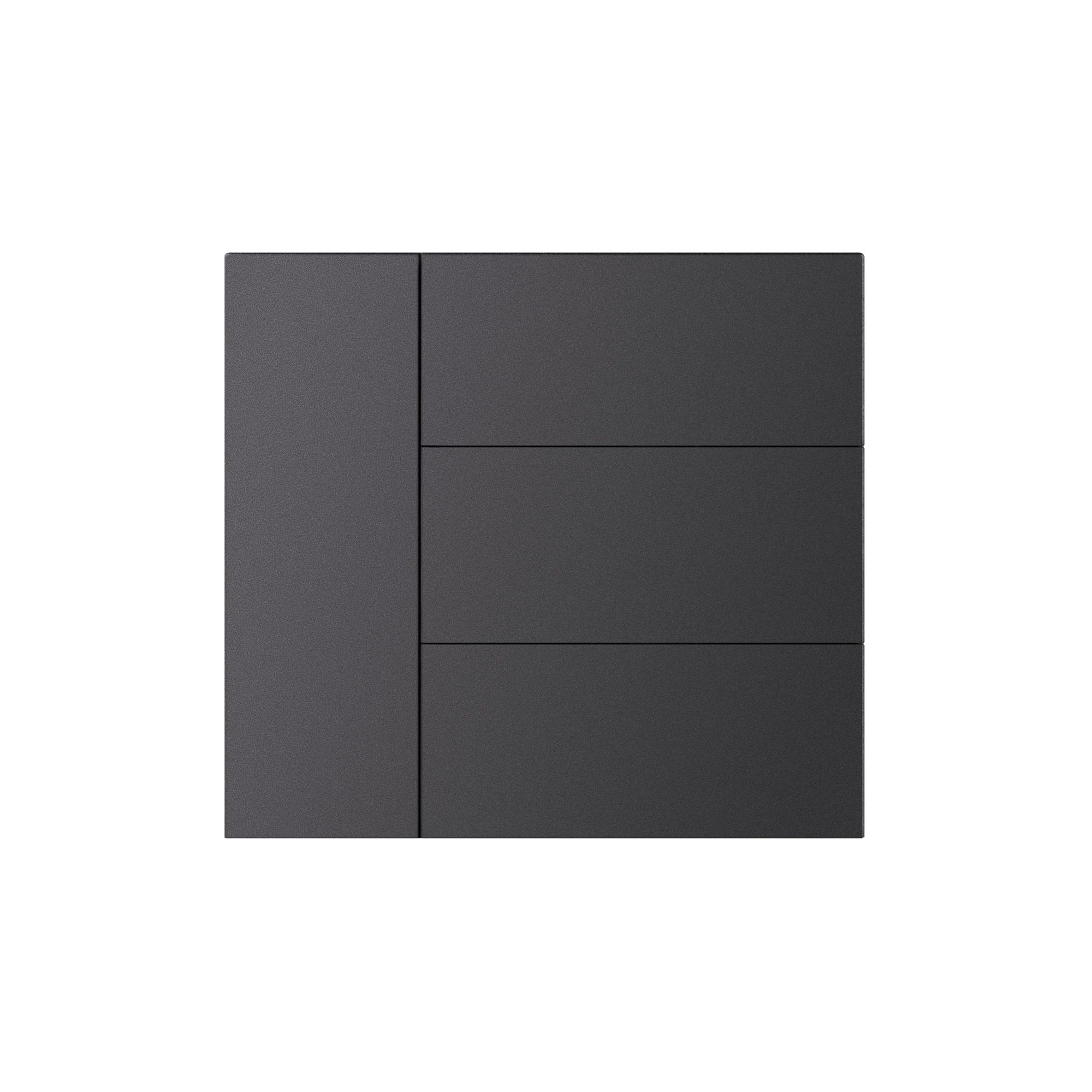 Arlight 052879 INTELLIGENT ARLIGHT Накладка панели KNX-23-4G-SUF Dark Grey (Backlightless) (IARL, IP20 Металл, 2 года) 052879