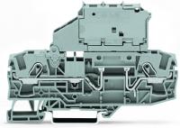 Wago 2006-1611 2-пр. клемма с держ. предохранителя 5x20 мм, 0,5 - 6 (10) мм2, без индик.