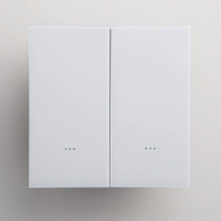 Yeelight YP-0506-W Выключатель Yeelight Pro, серия E20, проводной, 2 клавиши, белый (N+L or L)