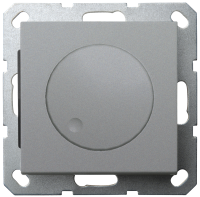 Jasmart Electric G4012S LED Диммер с накладкой 30-400W, 1gang 2way, цвет Алюминий, G4012S