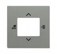 ABB 6109/03-803-500 Накладка на терморегулятор, meteor/серый металлик, цвет: Серый, оттенок: Металлик