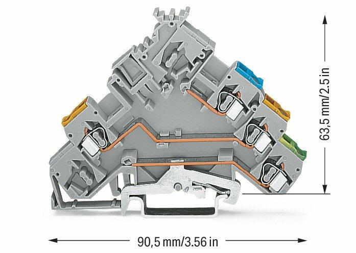 Wago 280-572 Клемма для распределителей,  с эл-магн. упр., сервомоторов