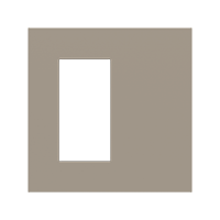 Ekinex EK-SQT-FCO Плата Surface для 4-клавишного выключателя 20venti, размер окна 30х60мм, материал - Fenix NTM, цвет - коричневый Оттава