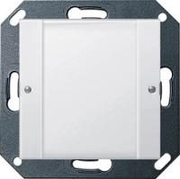 Gira 1283 100 Кнопочный выключатель вызова 1-местн. для квартирной станции, цвет: Белый, оттенок: Глянцевый