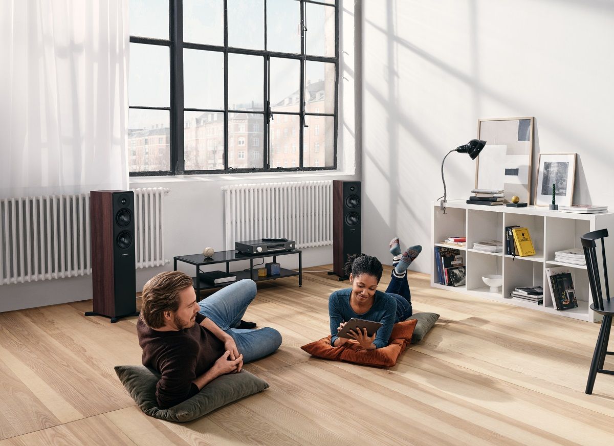Dynaudio 248582 Напольная акустика Dynaudio New Emit 30 walnut, цвет: Темно - коричневое дерево