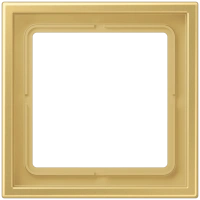 Jung LSZ ME 981 BF C Рамка 1-ная, вертикальный и горизонтальный монтаж, Лакированный термопласт, LS ZERO, латунь Classic (лакиров.)