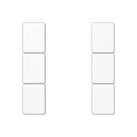 Jung A 503 TSA WW Набор накладок 3 группы, Цвет: Белый, оттенок: Без оттенка