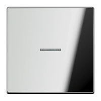 Jung GCR 2990 KO5 Kлавиша с окошком, Metal, chromed, Серия LS, хром