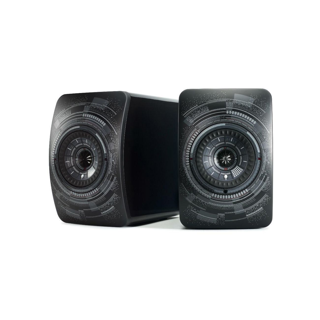 Kef 228485 Полочная акустика KEF LS50 Wireless Titanium Grey/Red, цвет: Серый