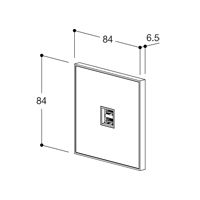 Lithoss USB-розетка Void USB Textured white 9010, Цвет: Белый ,оттенок: Текстурированный, RAL9010