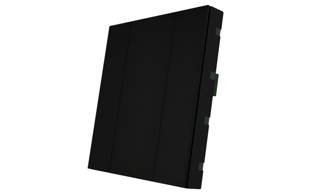 Interra ITR340-0211 iSwitch+ - 2-кнопочный KNX выключатель, алюминий, черный матовый