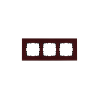 Jasmart Electric G1003GH Рамка 3-постовая, стекло цвет Гранатовый, G1003GH
