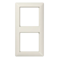 Jung AS 582 Рамка 2-ная, vertical and horizontal installation, duroplastic, AS 500, слоновая кость