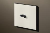 Lithoss LI0010102 Двухпозиционный переключатель Cockpit, цвет: Белый / Черный, оттенок: Матовый, RAL9010, текстурированный (конус)