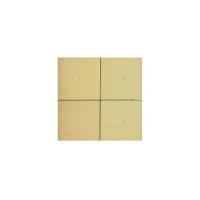 Tense KNX_INTBG4 Сенсорный выключатель KNX Intensity Brushed Gold 4F, цвет: Золотой