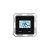 Elsner KNX AQS/TH-UP Touch BL Датчик температуры, влажности и качества (CO2) воздуха, цвет: Чёрный