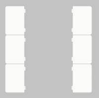 GVS CHKAM-06/55.1.00 Клавиши для CHPBD, 6 шт. белый матовый