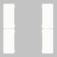 GVS CHKAG-04/55.1.00 Клавиши для CHPBD, 4 шт. белый глянцевый