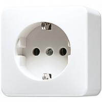 Jung 321AWW Розетка с заземлением 16А 250V~ накладного монтажда; цвет: Белый, оттенок: Без оттенка