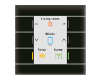 MDT BE-GT20S.02 Стеклянная кнопка II Smart, черная