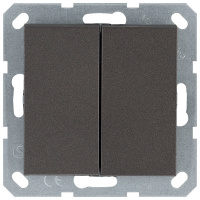 Jasmart Electric G3014Z Перекрестный выключатель 2х клавишный 10А, 250В, цвет мокко, G3014Z