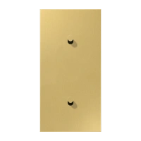 Jung ME 12-20 C K 25 Центральная плата с тумблером «конус», два одиночных тумблера, вертикально, Серия LS 1912, латунь Classic