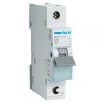 Hager MCS140 Автоматический выключатель 1-полюсный 6кА C-характеристика 40A QuickConnect, 1 модуль