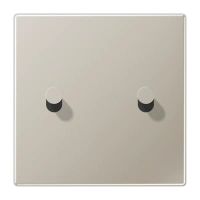 Jung ES 12-5 K 1 Центральная плата с тумблером «конус», сдвоенный тумблер, Серия LS 1912, нержавеющая сталь