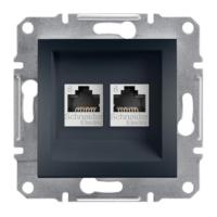 Interra 
					ITR4800171
				 RJ45 Double Data Socket CAT6 UTP - Anthracite
