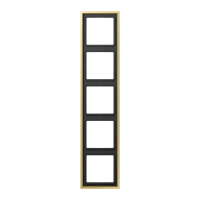 Jung ME 2985 C Рамка 5-ная, вертикальный и горизонтальный монтаж, Латунь, LS 990, латунь Classic