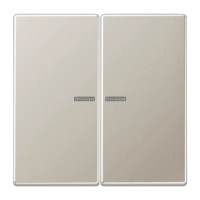 Jung ES 2995 KO5 Kлавиша с окошком, Серия LS, нержавеющая сталь