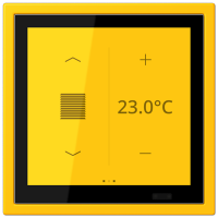 Jung LCZ 459 BFD1S263 KNX комнатный контроллер LS TOUCH, Цвет: Желтый, оттенок: Яркий