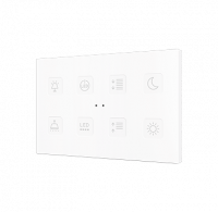 Zennio ZVITXLX8 Емкостный сенсорный выключатель с подсветкой Tecla XL X8