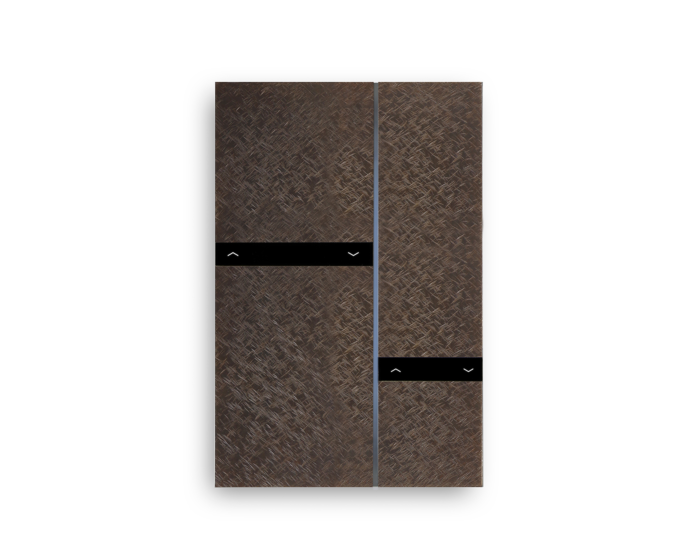 Basalte 0274-02-18 Выключатель FIBONACCI - QUAD - KNX, Fer Forge Bronze