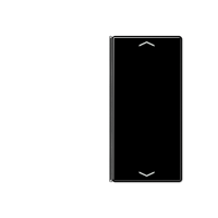 Jung A402TSAPSW Двухклавишная крышка для KNX, 1 часть, цвет: Чёрный